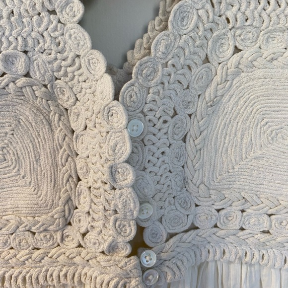 Sea New York Ivory Crochet-Top Maxi Dress - Picture 10 of 13